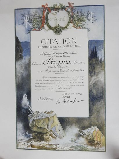DOCUMENTS. Ensemble de citations et de diplômes...