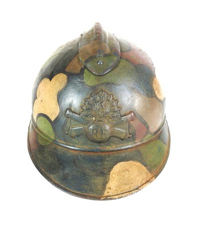 COIFFURES. Casque Adrian modèle 1915 d'observateur...