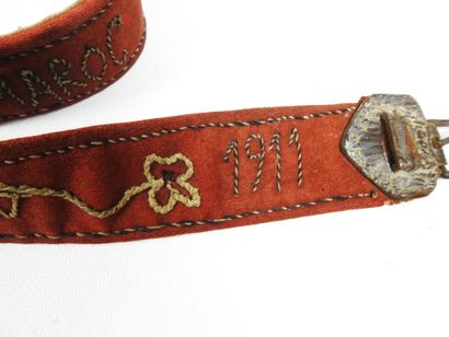SOUVENIRS. Ceinture commémorative de la campagne...