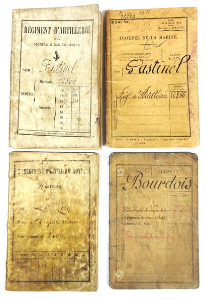 DOCUMENTS. Paire de livrets individuels d'un...