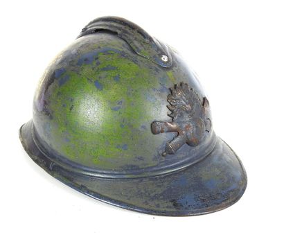 COIFFURES. Casque Adrian modèle 1915 d'observateur...
