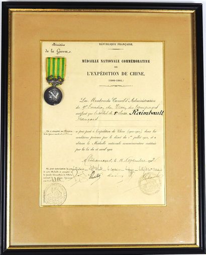 DECORATIONS. Médaille de l'expédition de...
