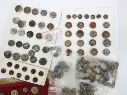 IMPORTANT LOT of hunting, livery, military...
