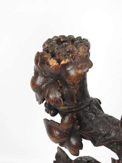 FORET NOIRE. Pair of four-light candelabra...