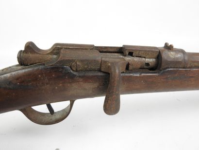 GRAS rifle converted for hunting with breechblock...