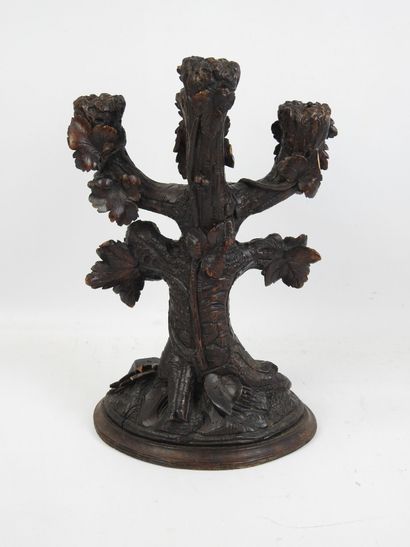 FORET NOIRE. Pair of four-light candelabra...