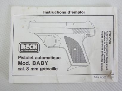RECK International Model Baby automatic pistol,...