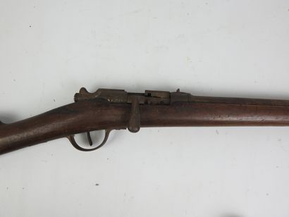 GRAS rifle converted for hunting with breechblock...