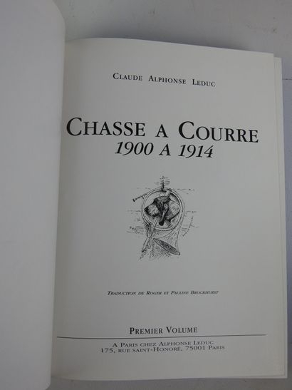 LEDUC (Claude Alphonse). Chasse à courre...