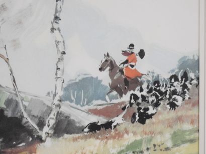 Albert BRENET (1903-2005) after : Chasse...