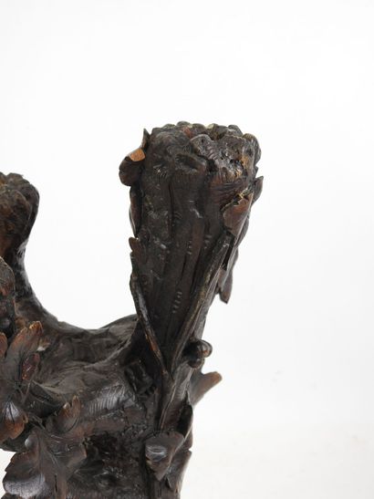 FORET NOIRE. Pair of four-light candelabra...