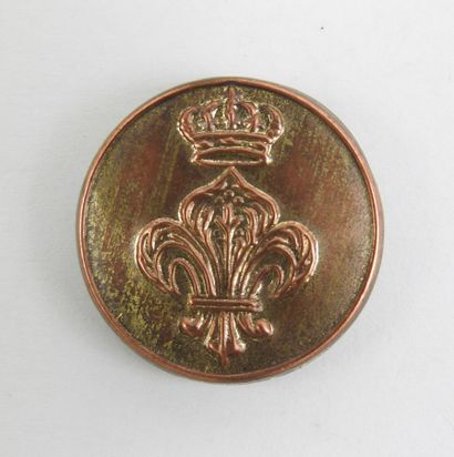 Crew of S.M. LOUIS XVI (1774-1793). Gilt...
