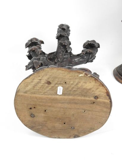 FORET NOIRE. Pair of four-light candelabra...