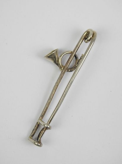 SILVER HUNTING PENCIL with hunting horn....