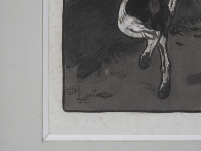 Cecil ALDIN (1870-1935), after : Cerf aux...