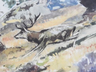 Albert BRENET (1903-2005) after : Chasse...