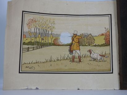 FRENCH SCHOOL circa 1900: Duck. Pastel signed...