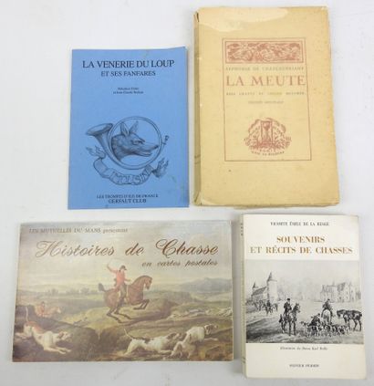[CHASSE]. Lot comprenant : - LA BESGE Vte...