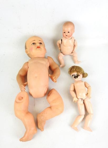 BATHERS in celluloid. Two other small bathers....