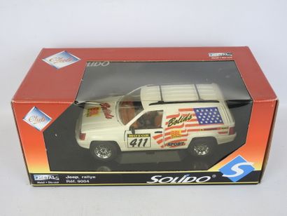SOLIDO Jeep Wrangler rallye (N°411), blanc,...