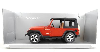 SOLIDO Jeep Wrangler, rouge foncé. 1/18....