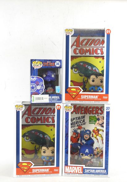 FUNKO POP : 4 figurines de collections MARVEL...