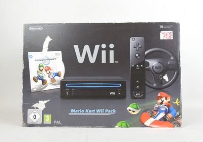 WII : Coffret avec console noire RVL-101,...