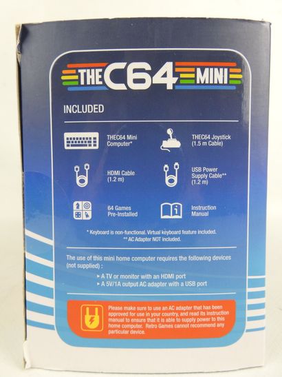 The C64 MINI : Coffret avec 64 jeux inclus,...