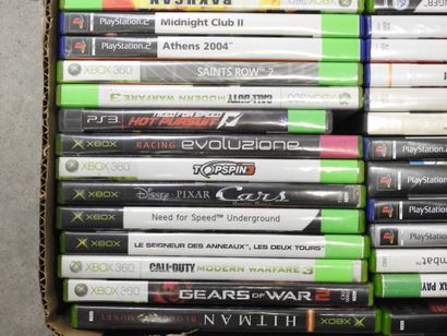 XBOX - XBOX 360 - PLAYSTATION : 65 jeux vidéos...