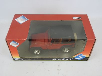 SOLIDO Jeep Wrangler, rouge foncé. 1/18....