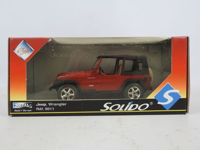 SOLIDO Jeep Wrangler, rouge foncé. 1/18....