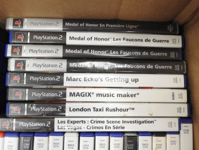 PLAYSTATION 2 : Environs 70 jeux vidéos divers...