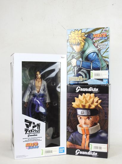 NARUTO : 3 figurines de collection polychromes...