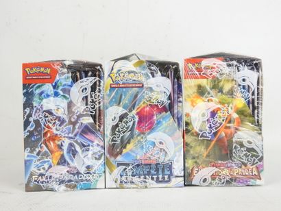 POKEMON : 3 coffrets de cartes à jouer et...