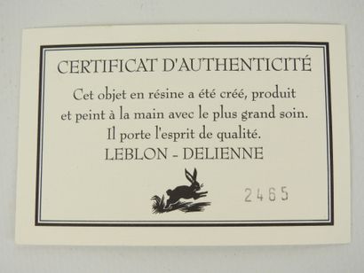 LEBLON-DELIENNE - HERGE - TINTIN : 2 figurines...