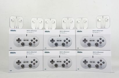 8BitDo : 6 manettes SN30 Pro USB gamepad...