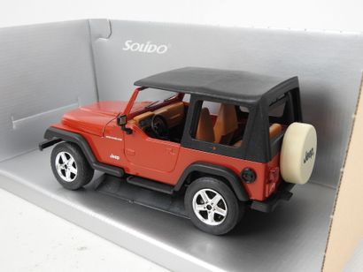SOLIDO Jeep Wrangler, rouge foncé. 1/18....