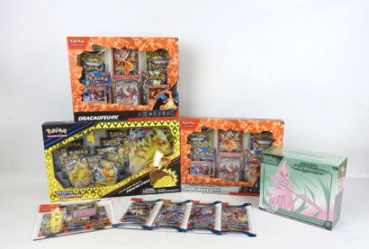 POKEMON : 3 coffrets de cartes à jouer et...