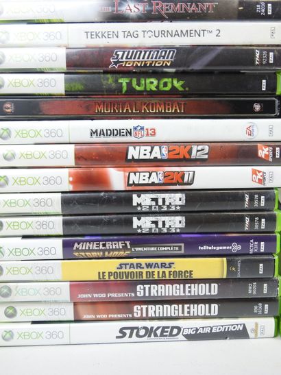 XBOX 360 : 54 jeux vidéos divers dont un...