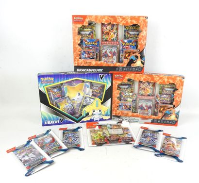 POKEMON : 3 coffrets de cartes à jouer et...