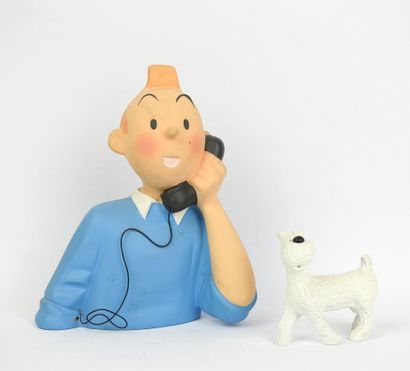 LEBLON-DELIENNE - HERGE - TINTIN : 2 figurines...