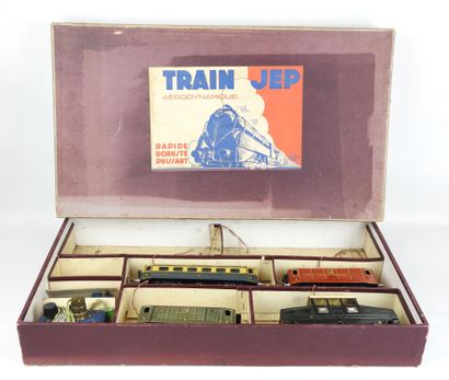 JEP : Coffret de trains avec une locomotive,...