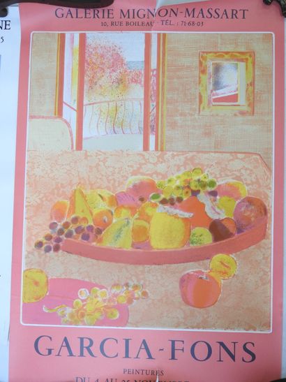 Deux AFFICHES de Galeries d'Art l'une pour...