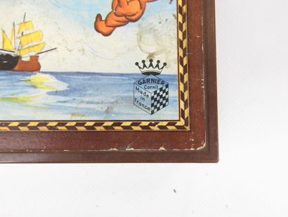 Deux JEUX DE CUBES en bois lithographiés...