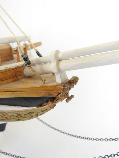 MAQUETTE du trois-mâts Amerigo Vespucci en...