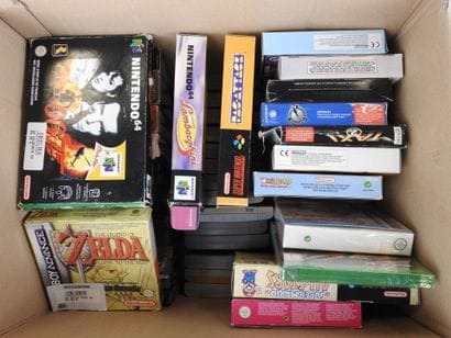 JEUX VIDEOS : Environ 70 jeux pour Nintendo,...
