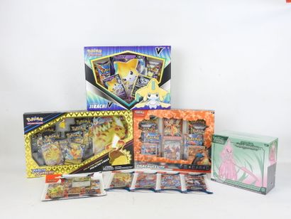 POKEMON : 3 coffrets de cartes à jouer et...