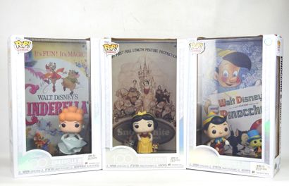 DISNEY : 3 figurines POP Movie Posters par...