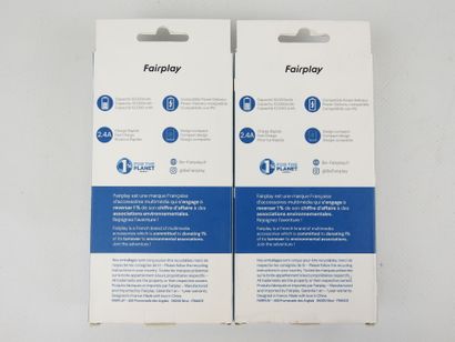 FAIRPLAY : 2 batteries de secours 10.000mAh,...