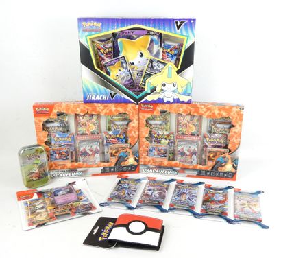 POKEMON : 3 coffrets de cartes à jouer et...